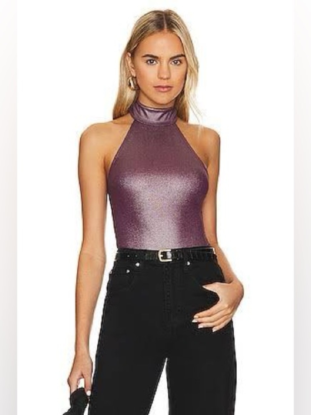 House of Harlow 1960 x REVOLVE Shae Bodysuit Burgundy M NWT